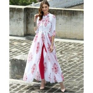 BEAUTIFUL BLOCK PRINT MIDDLE SLIT KURTI