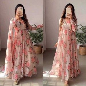 GORGEOUS FLORAL ANARKALI SUIT