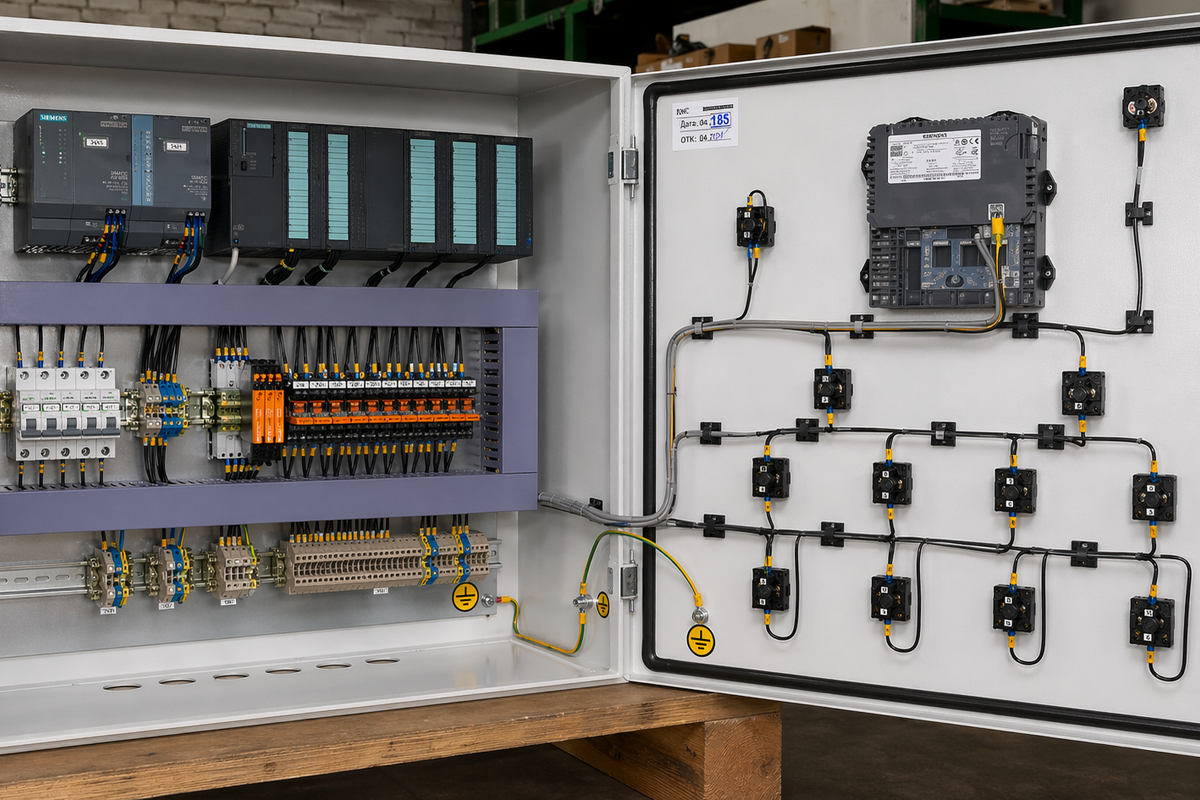 Зібрана шафа керування з контролером Siemens