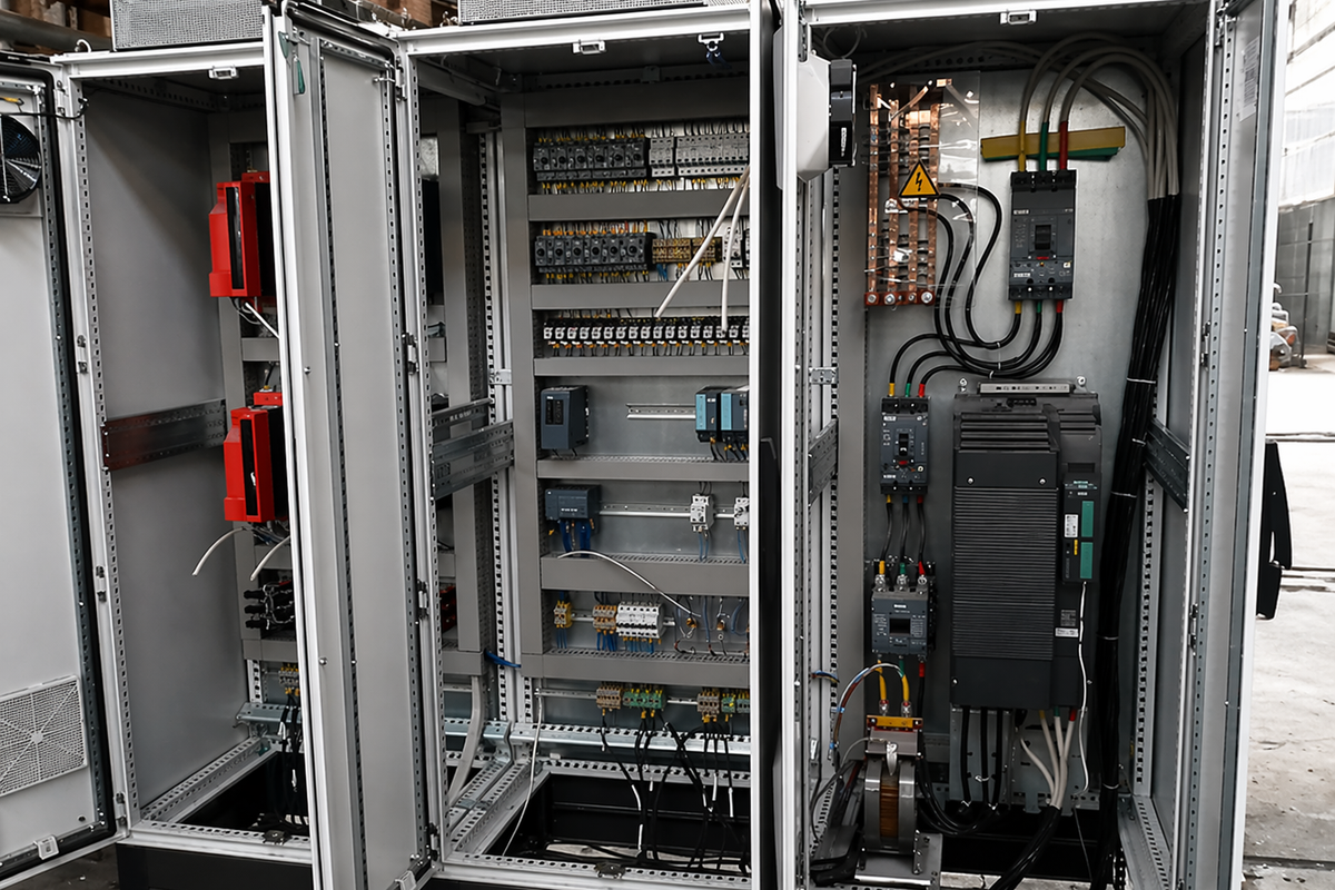 Зібрана шафа керування з частотником Siemens