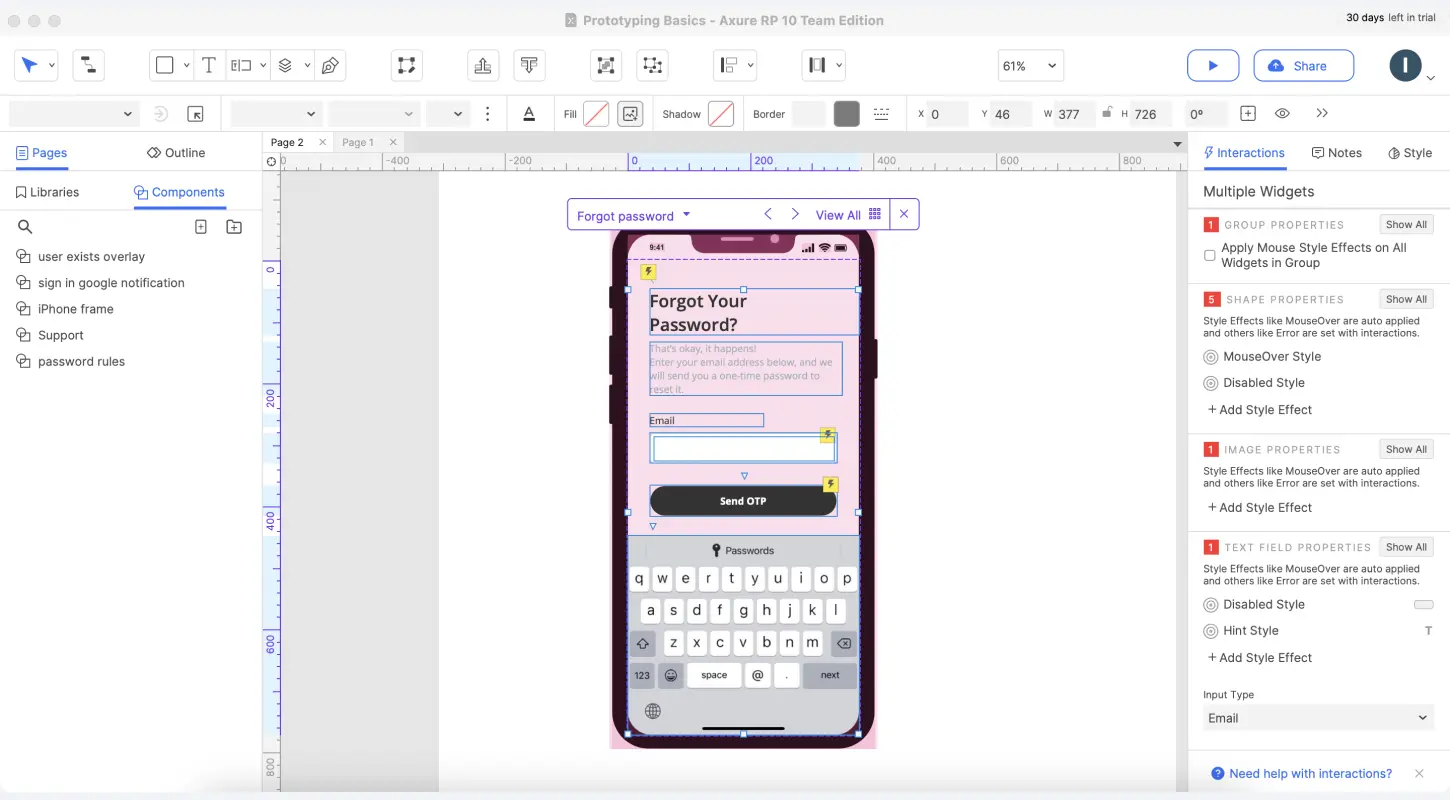 Axure具有强大的功能,包括可重用的组件
