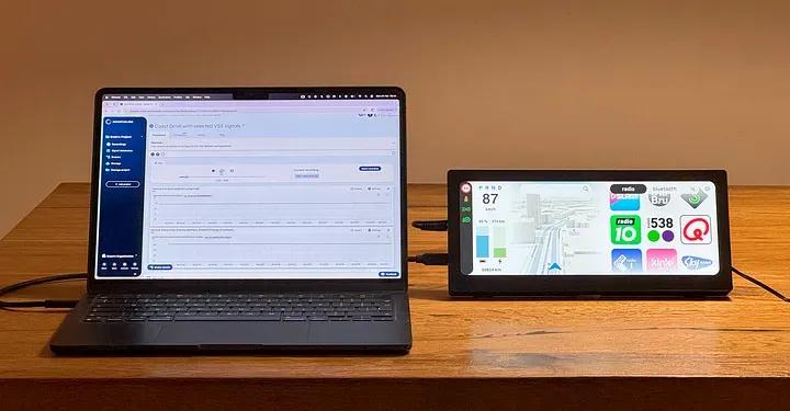 RemotiveCloud 将车辆数据流传输到触摸显示器上的HMI原型中