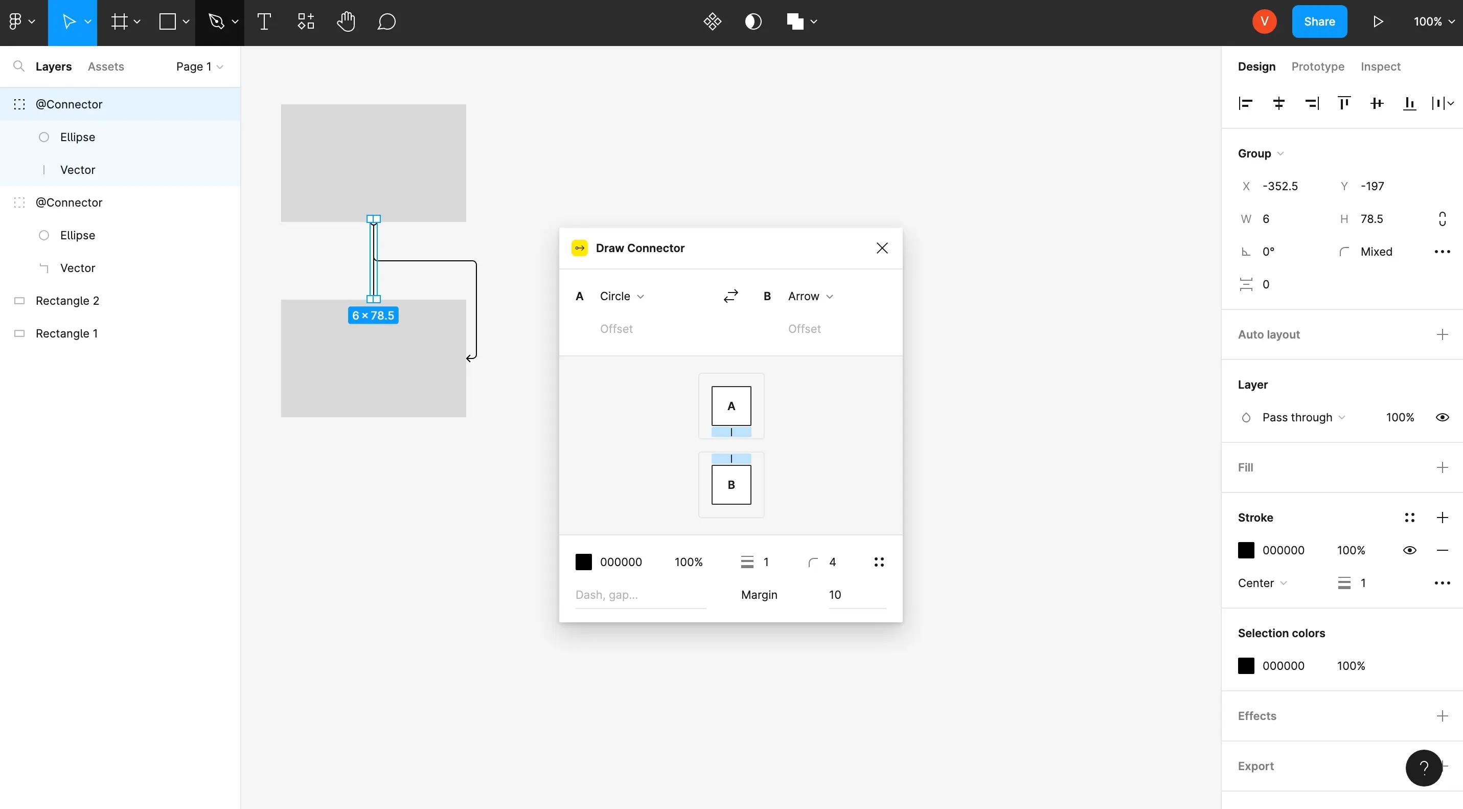 Draw Connector