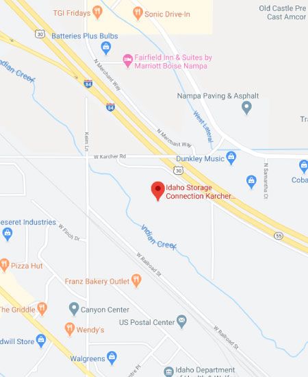 Google Maps Karcher Location | Idaho Storage Connection