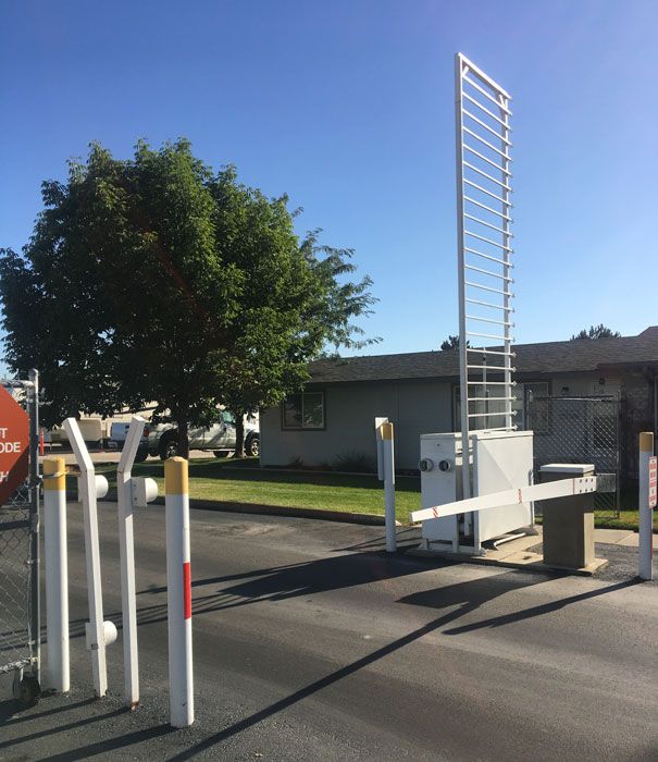 A photo of a gated entrance | Idaho Storage Connection