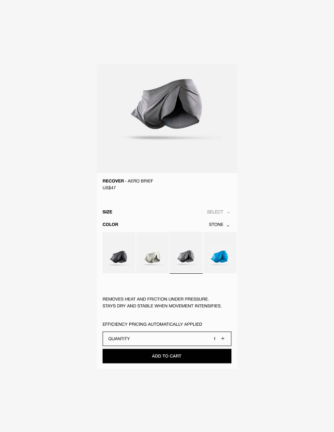 Mobile product detail — Aero Brief