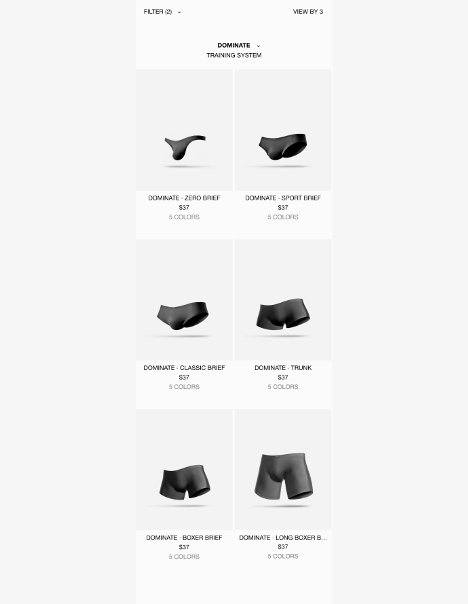 Mobile Dominate training system catalog