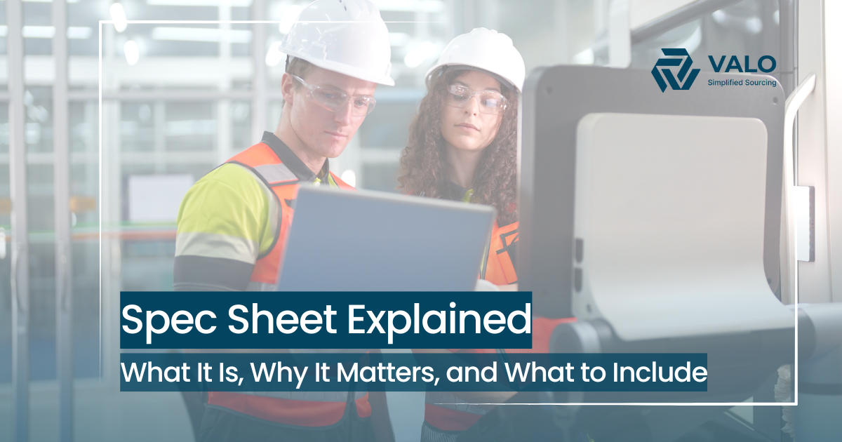 What is a Spec Sheet? Your Essential Guide for Product Success | VALO ...