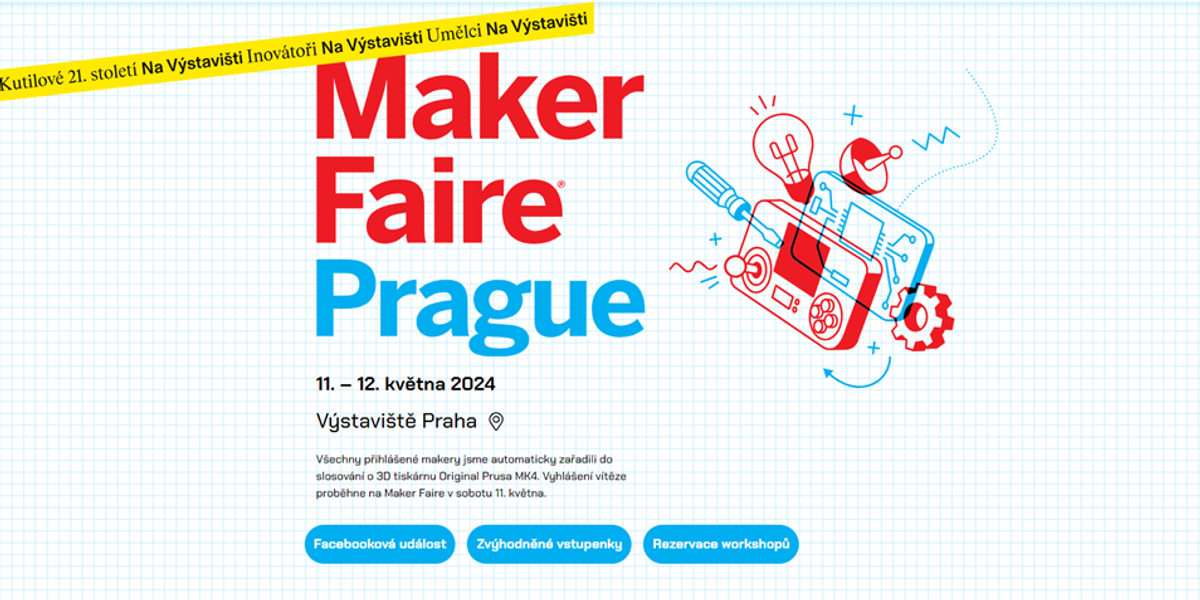 Physical meeting in Prague “Maker Faire Prague” on May 11/05/2024 – 12/05/2024