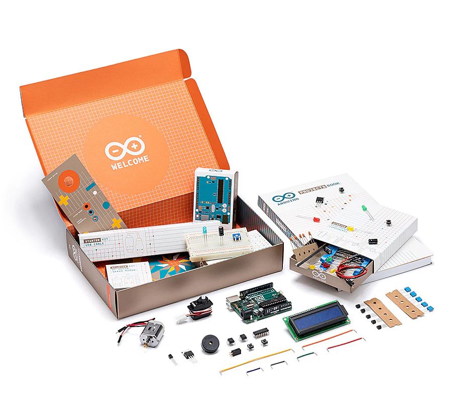 Arduino Uno starter kit, boards, sensor, electronic components