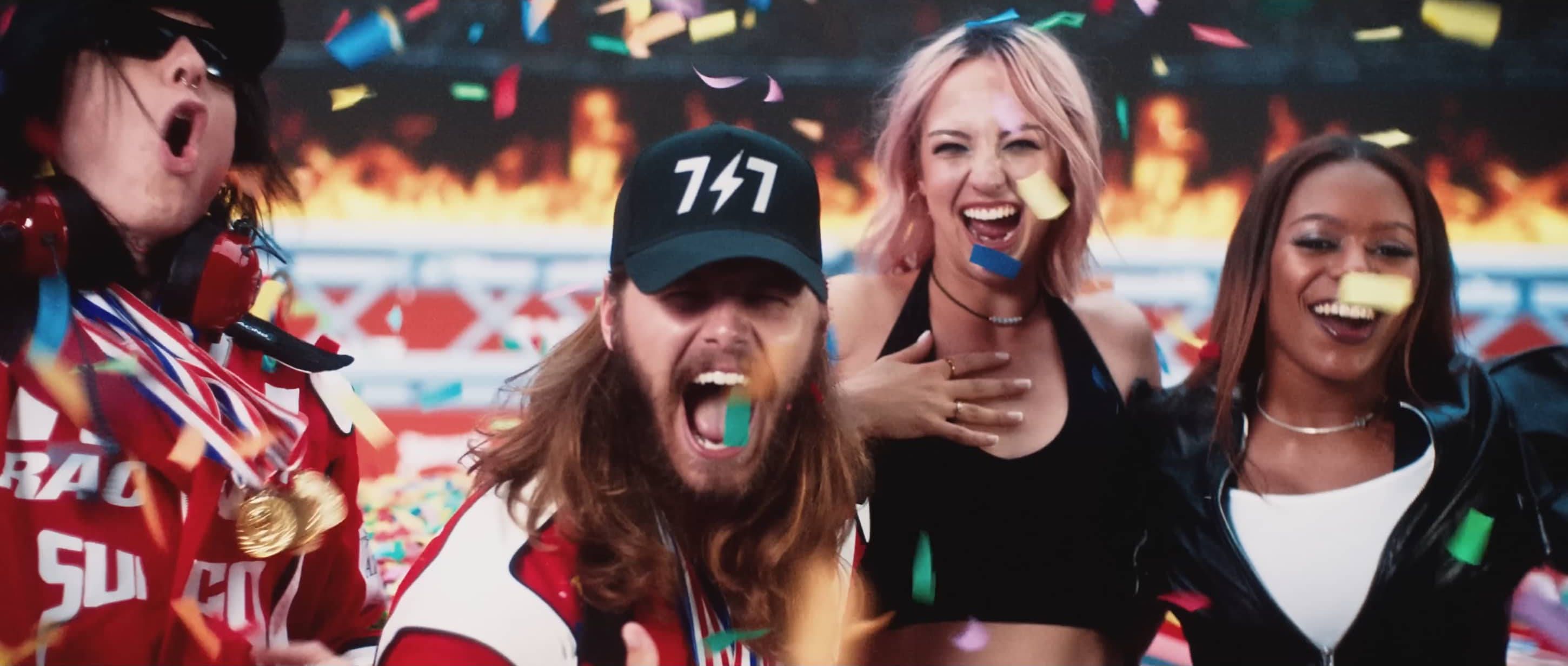 Still from Warren Zeiders' "Ride It Hard" music video.