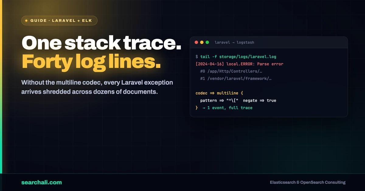 Shipping Laravel Logs to Elasticsearch with Logstash