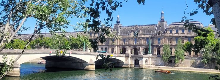 View of the Louvre and Carousel Bridge
