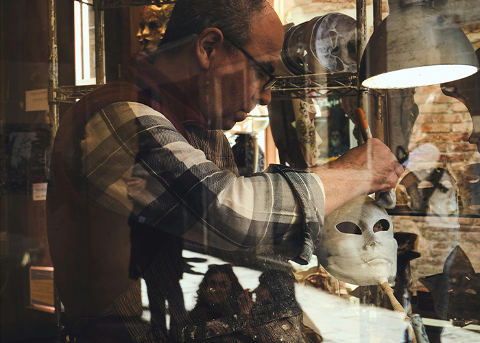 Venice Carnival mask craftsman, Venice