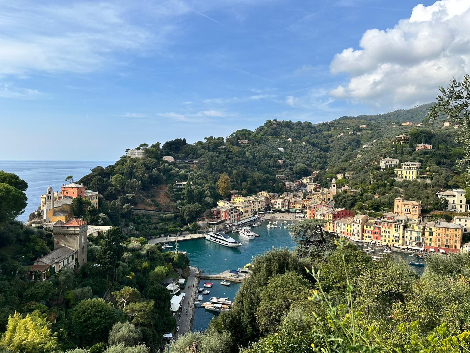 views in portofino