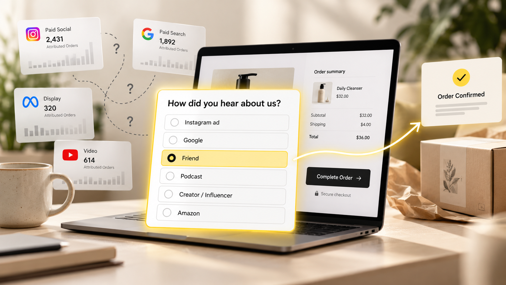 "How Did You Hear About Us?" The One Checkout Question That Shows What Your Attribution Can't