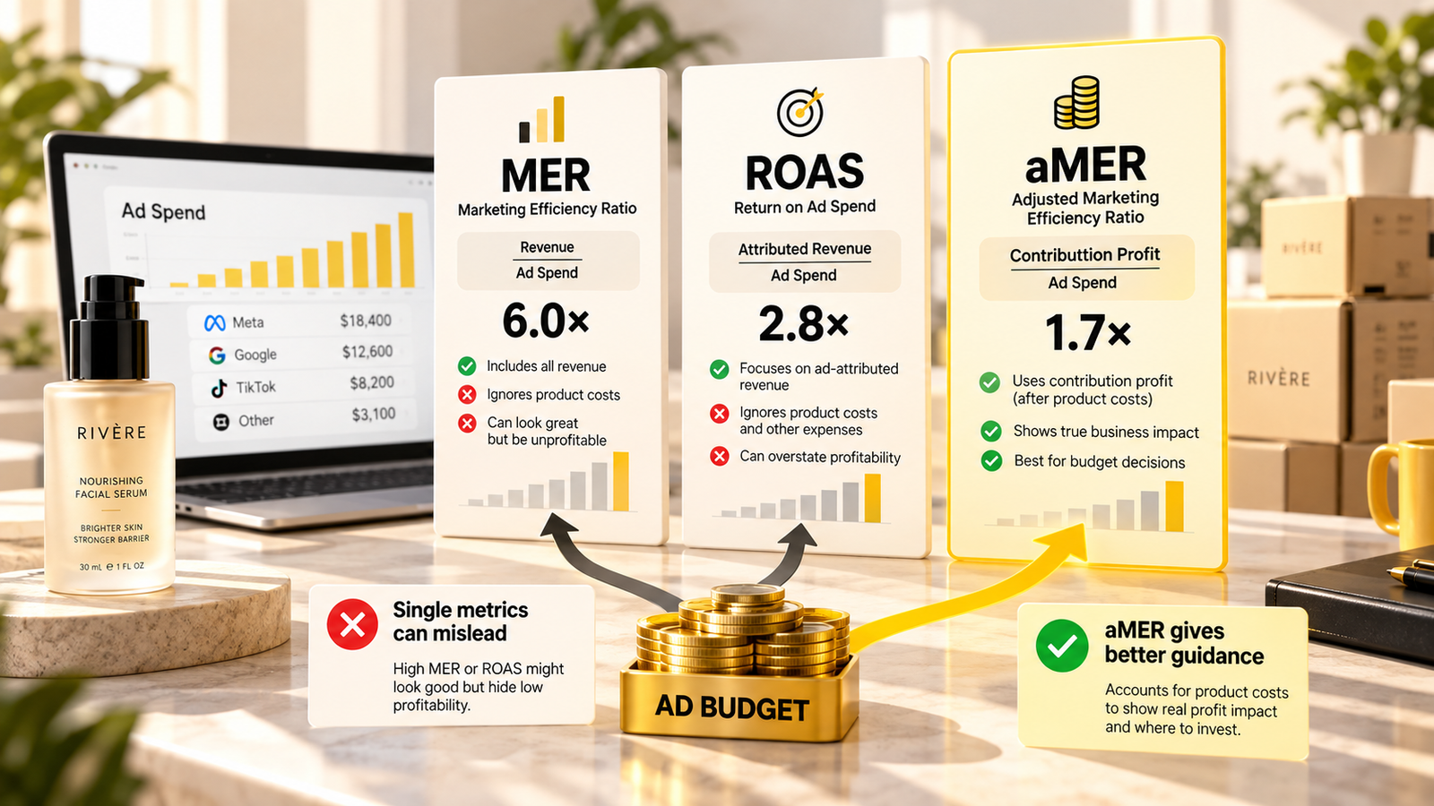MER vs ROAS vs aMER: Which Number Should Actually Decide Your Ad Budget?