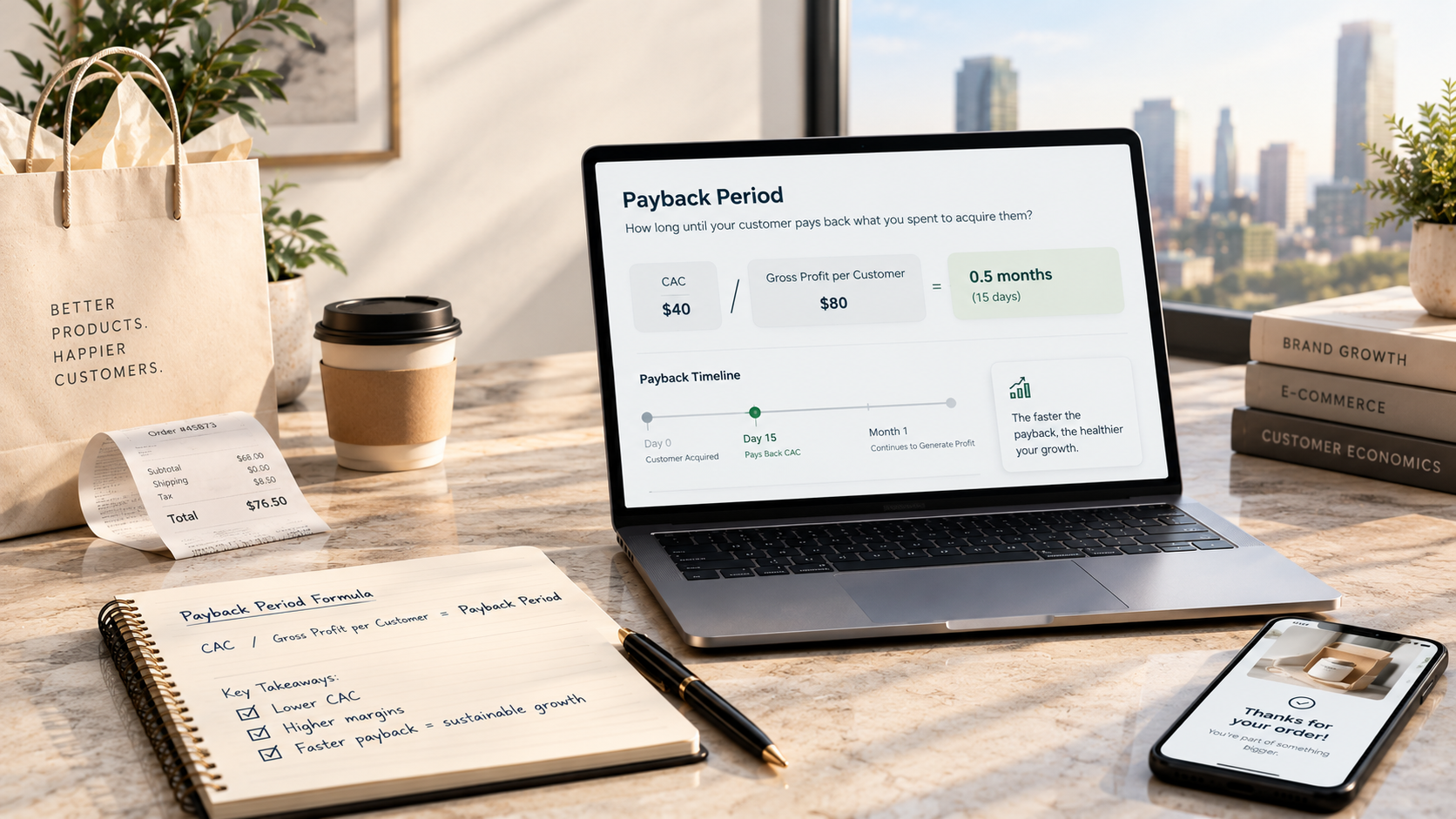 CAC payback period: how long can your DTC brand afford to wait for a customer to pay back?