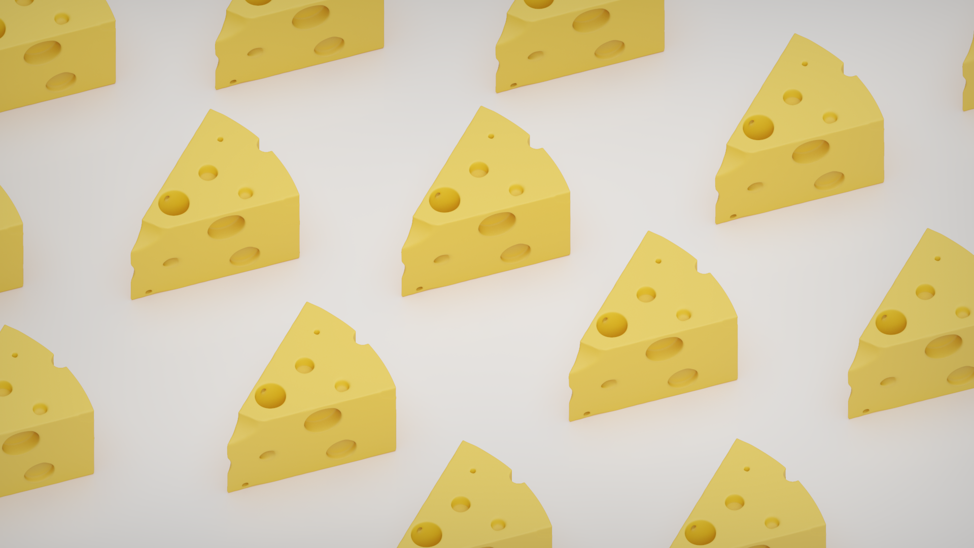 3D rendering of cheese