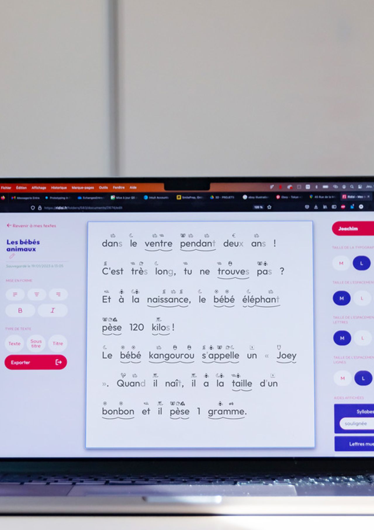 UX/UI design studio Montpellier France expert in educational technology presentation Ridisi interface