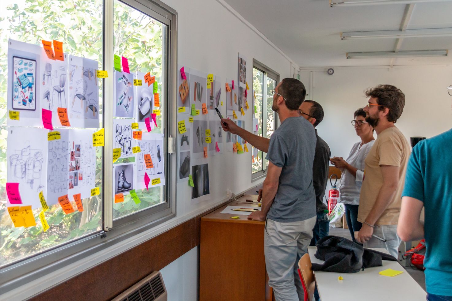 Post its sur un mur