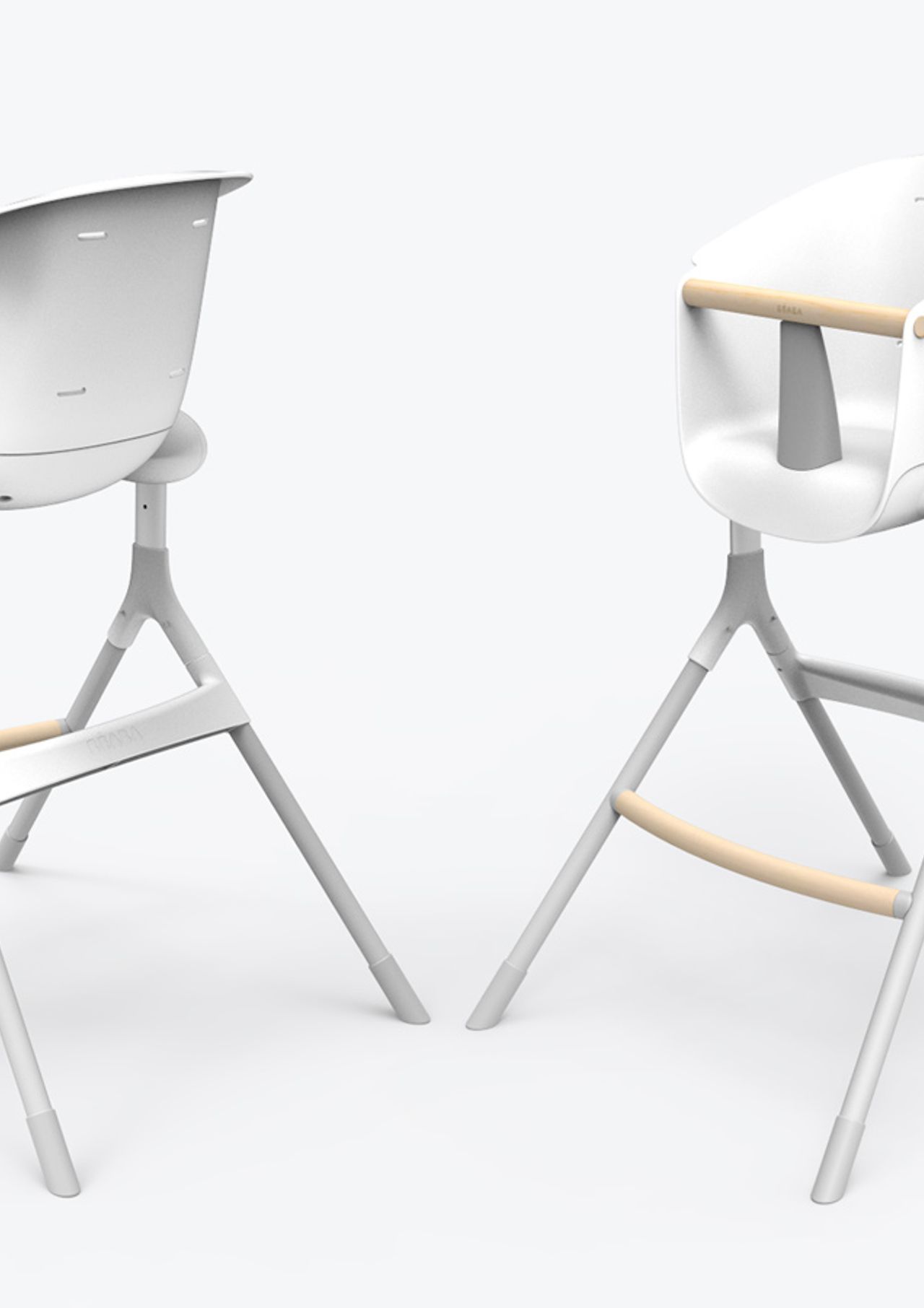 Product design studio Lyon France expert in home appliance 3D render Beaba chair Up&Down