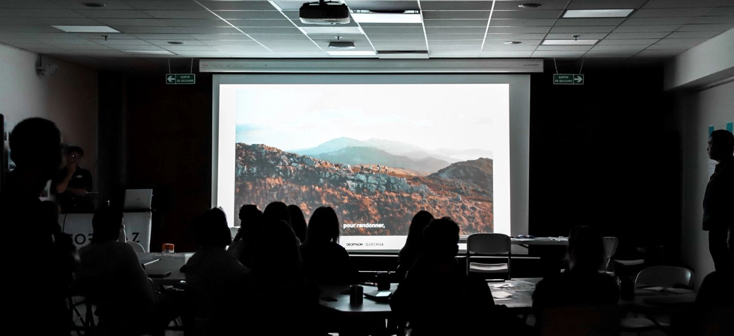 Strategic design studio Lyon expert in sport Quechua vision workshop