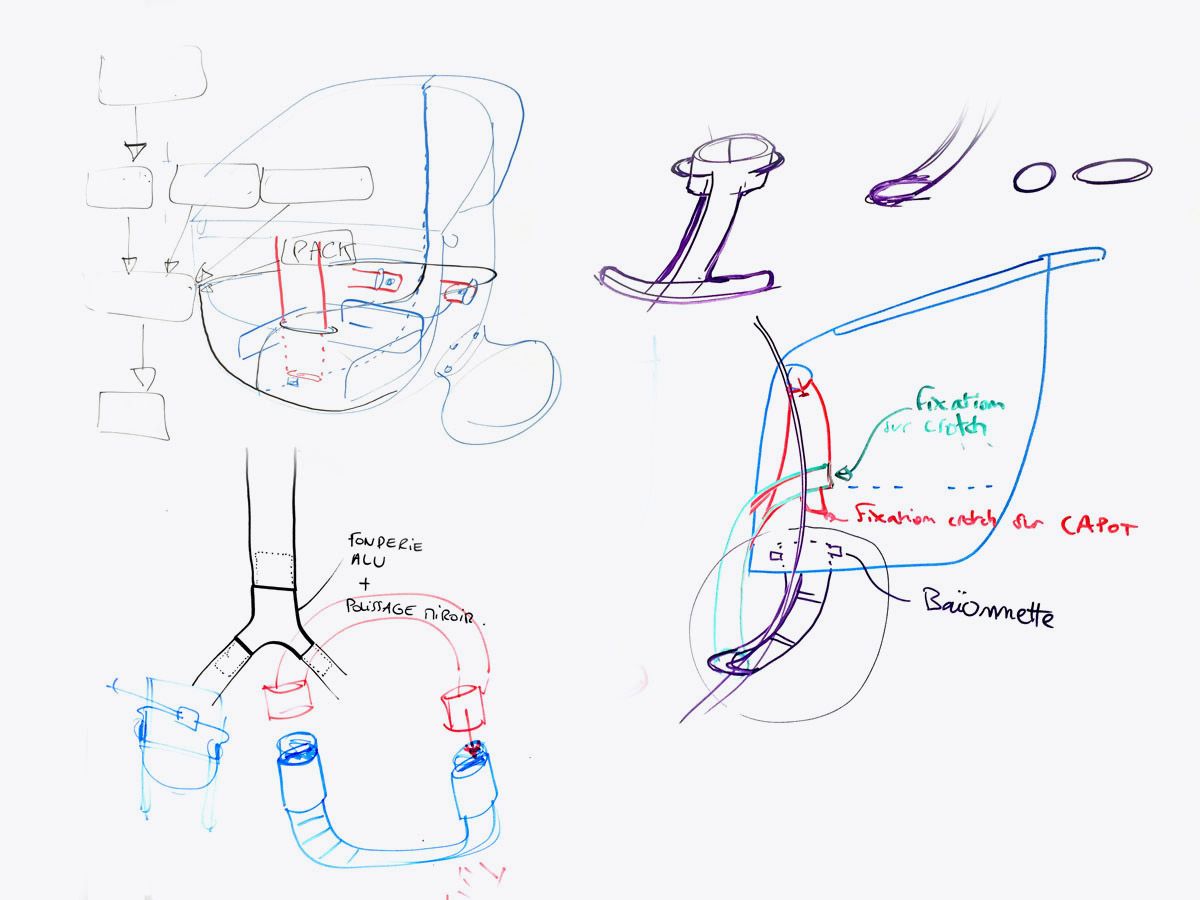 Agence design produit Lyon expert en home appliance sketch chaise Up&Down