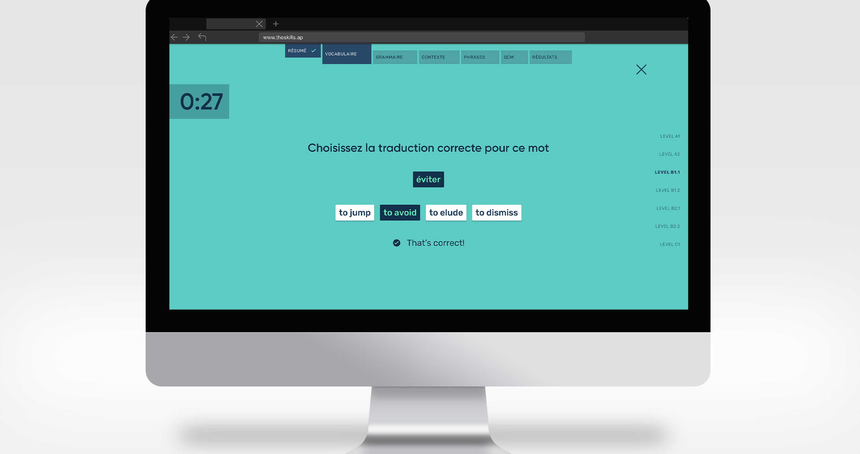 Agence design UX UI Montpellier expert en technologie éducative présentation interface TheSkillApp