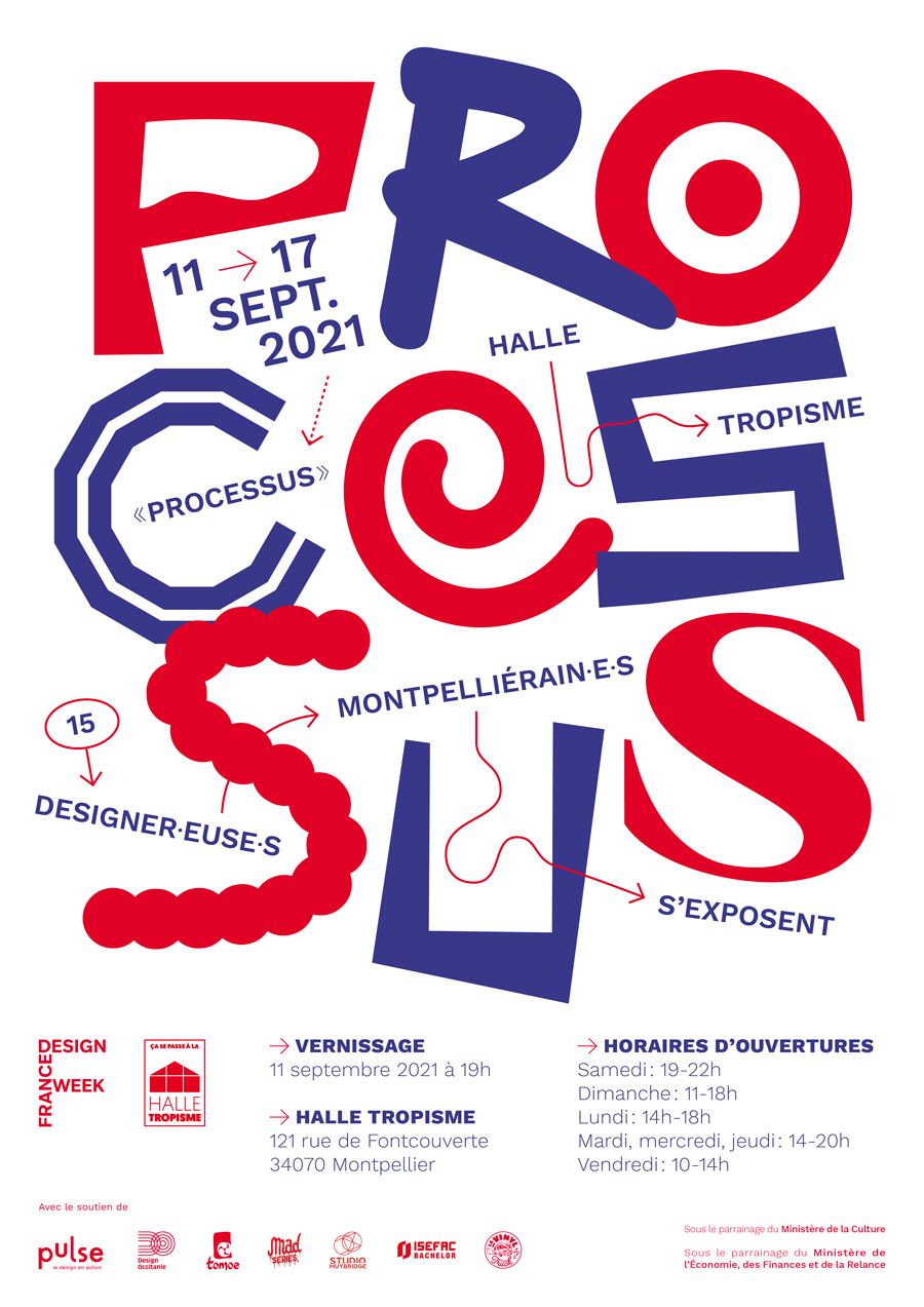 Agence design Lyon Montpellier affiche Processus