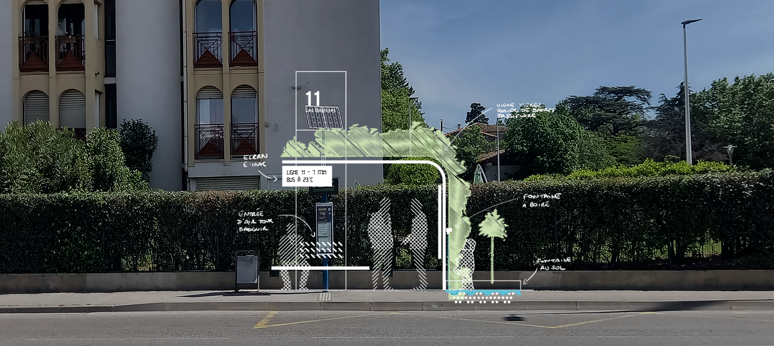 Agence design produit Montpellier expert en mobilité schéma incrustation photo Terra