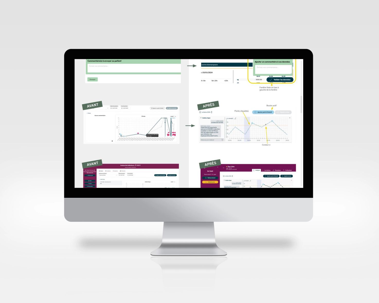 Designer industriel Lyon expert en santé mockup ui
