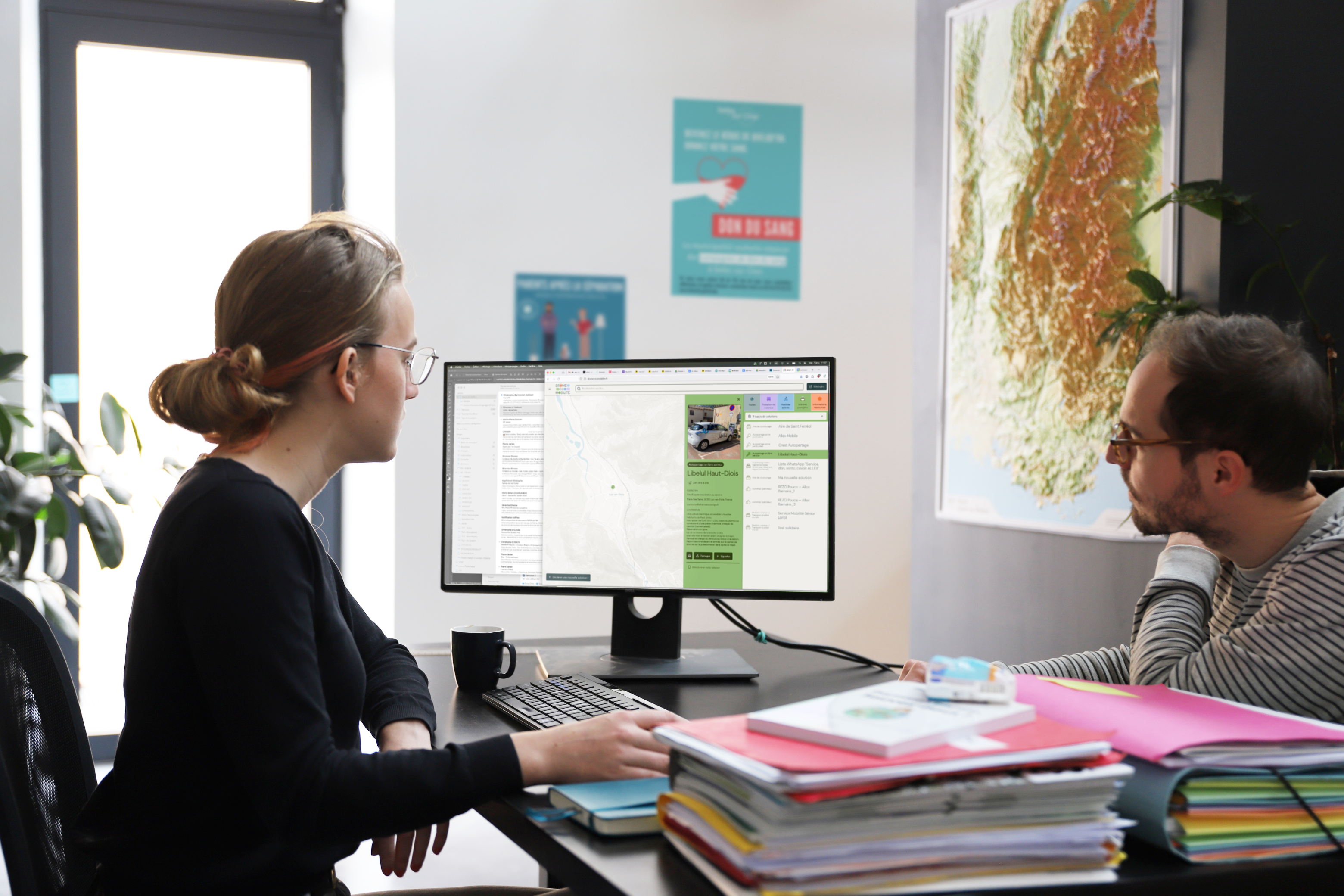 agence design UX/UI Crest expert en mobilité mise en situation assistante sociale Drome écomobilité