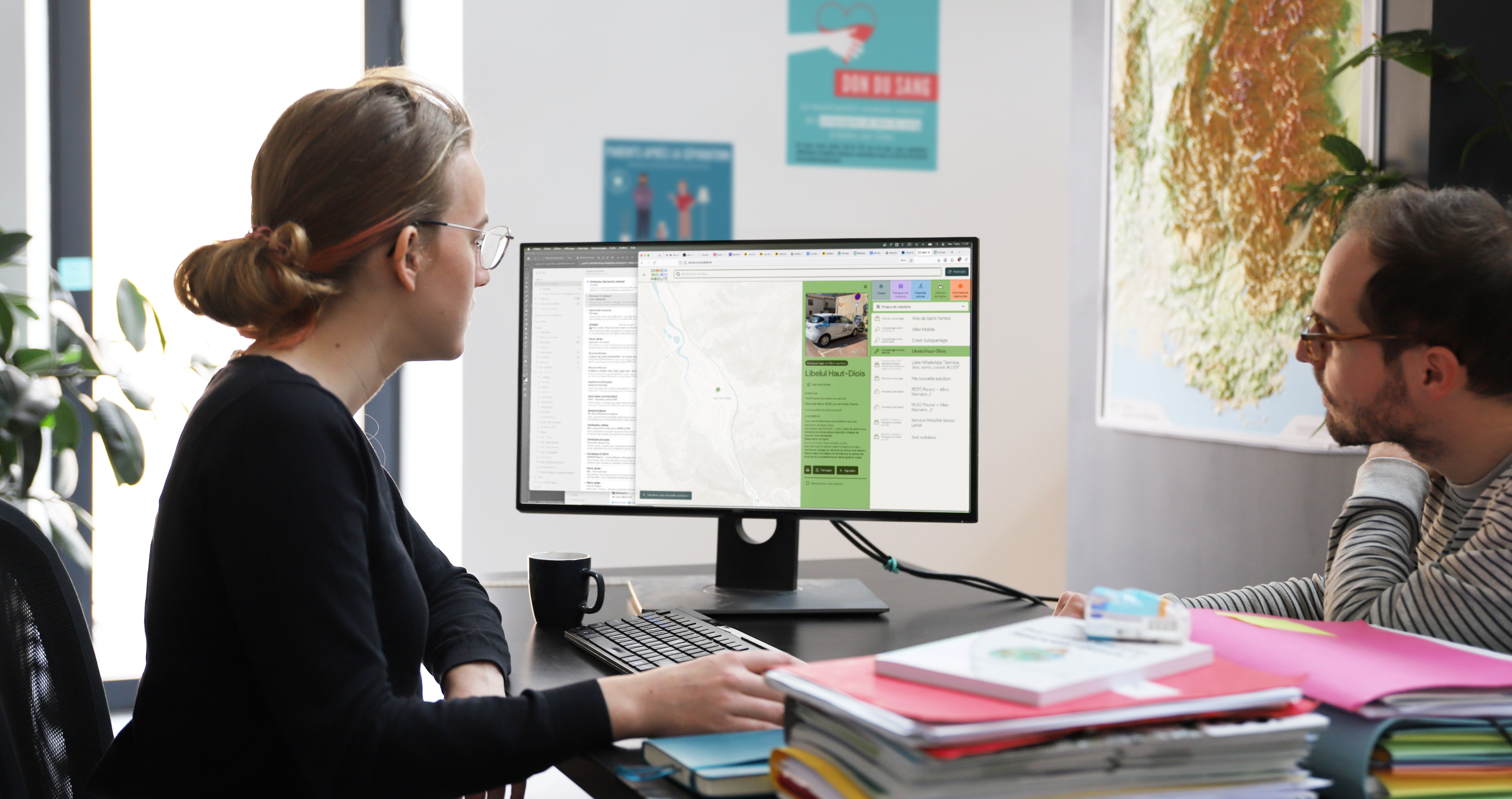 agence design UX/UI Crest expert en mobilité mise en situation assistante sociale Drome écomobilité
