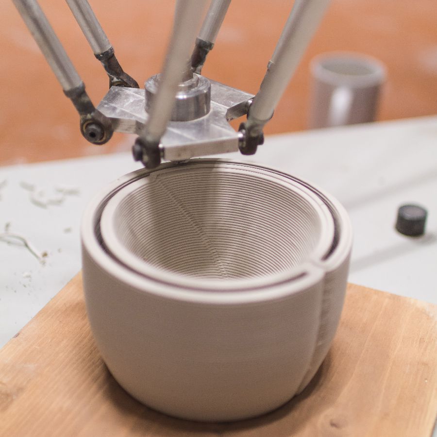 Agence design produit Lyon Montpellier expert en circularité test impression 3D Double paroi