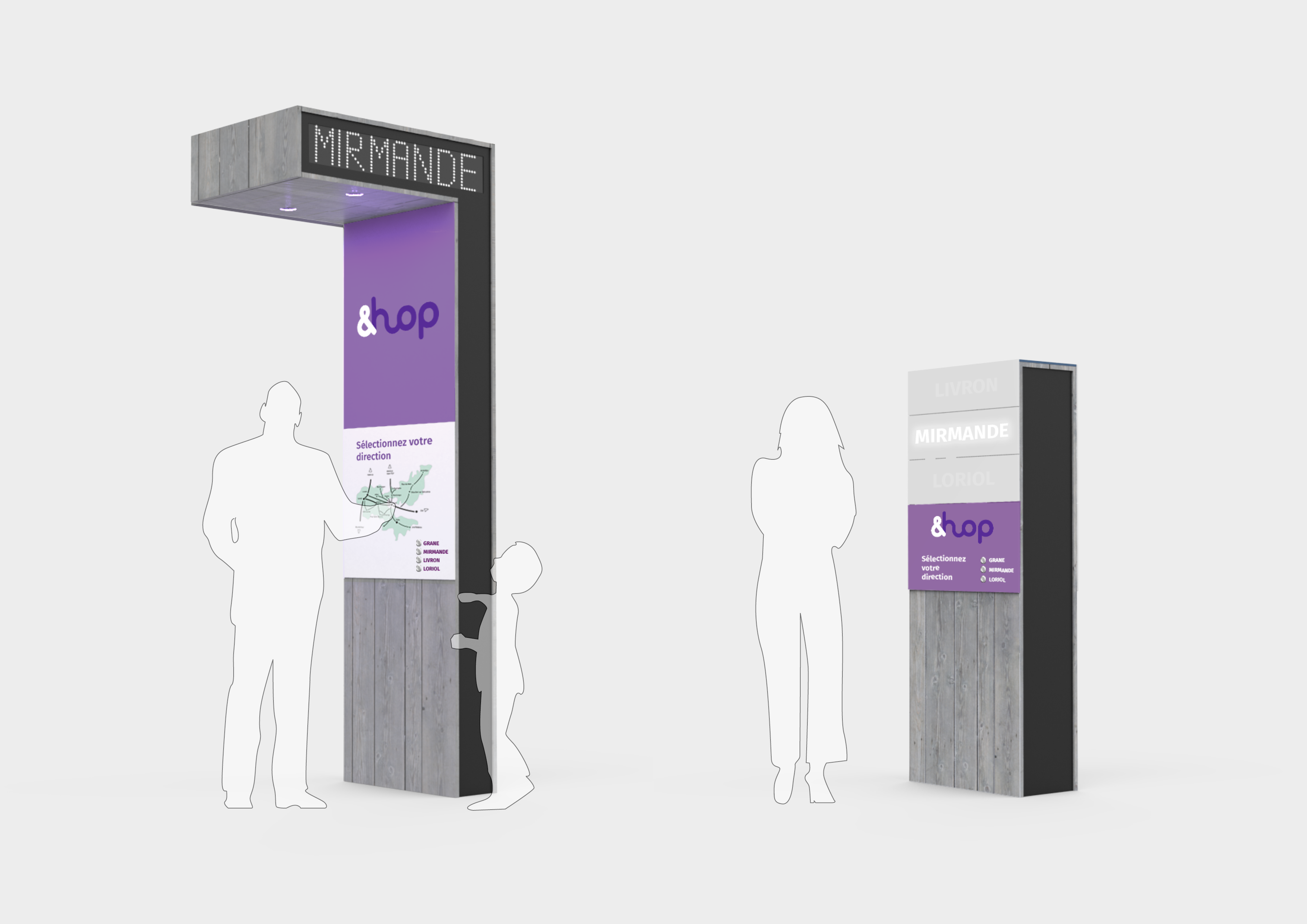 Product design studio Lyon Montpellier France expert in mobility 3D render &HOP