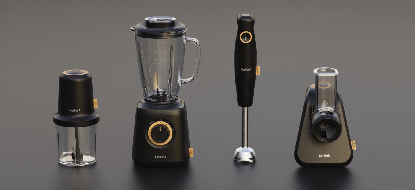 Agence design produit Lyon expert en home appliance rendu 3D réaliste Eco Respect TEFAL