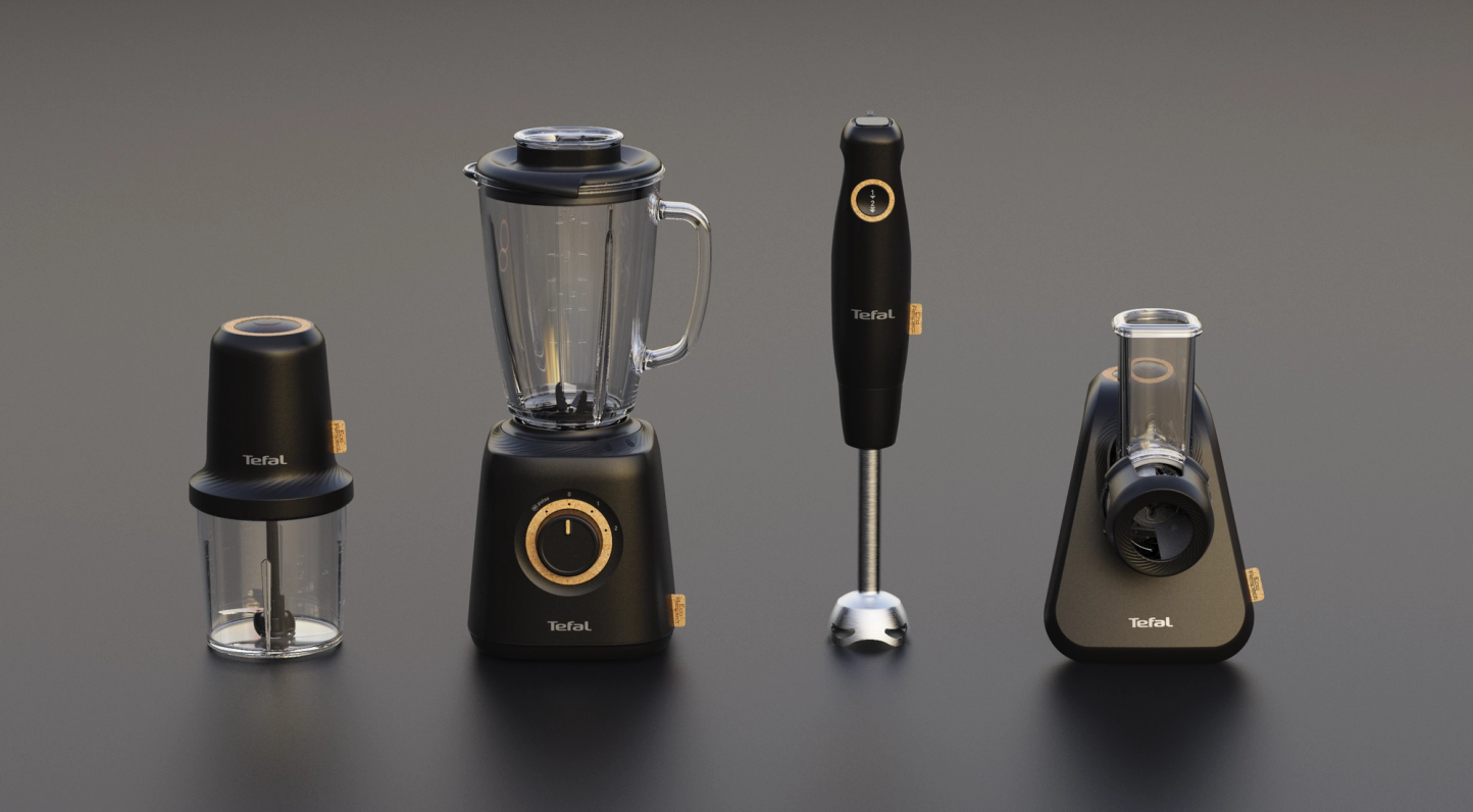 Agence design produit Lyon expert en home appliance rendu 3D réaliste Eco Respect TEFAL