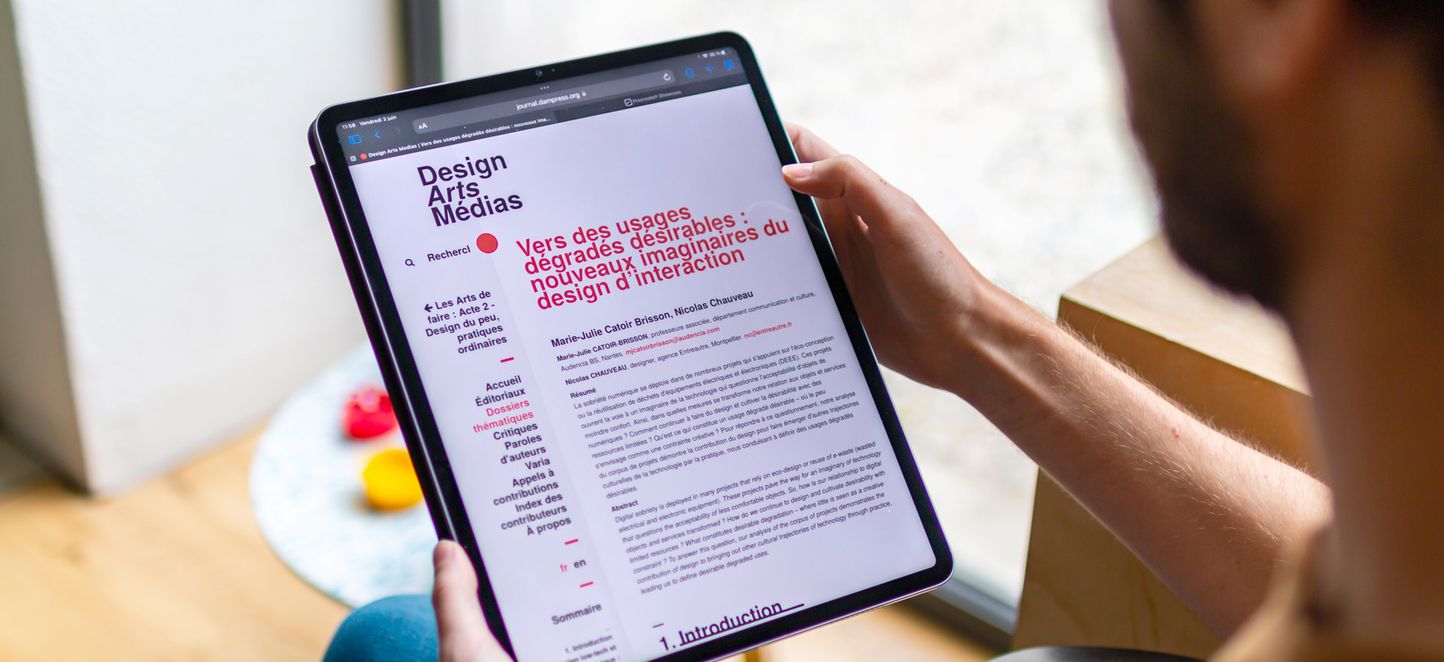 Research design studio Montpellier expert in circularity article