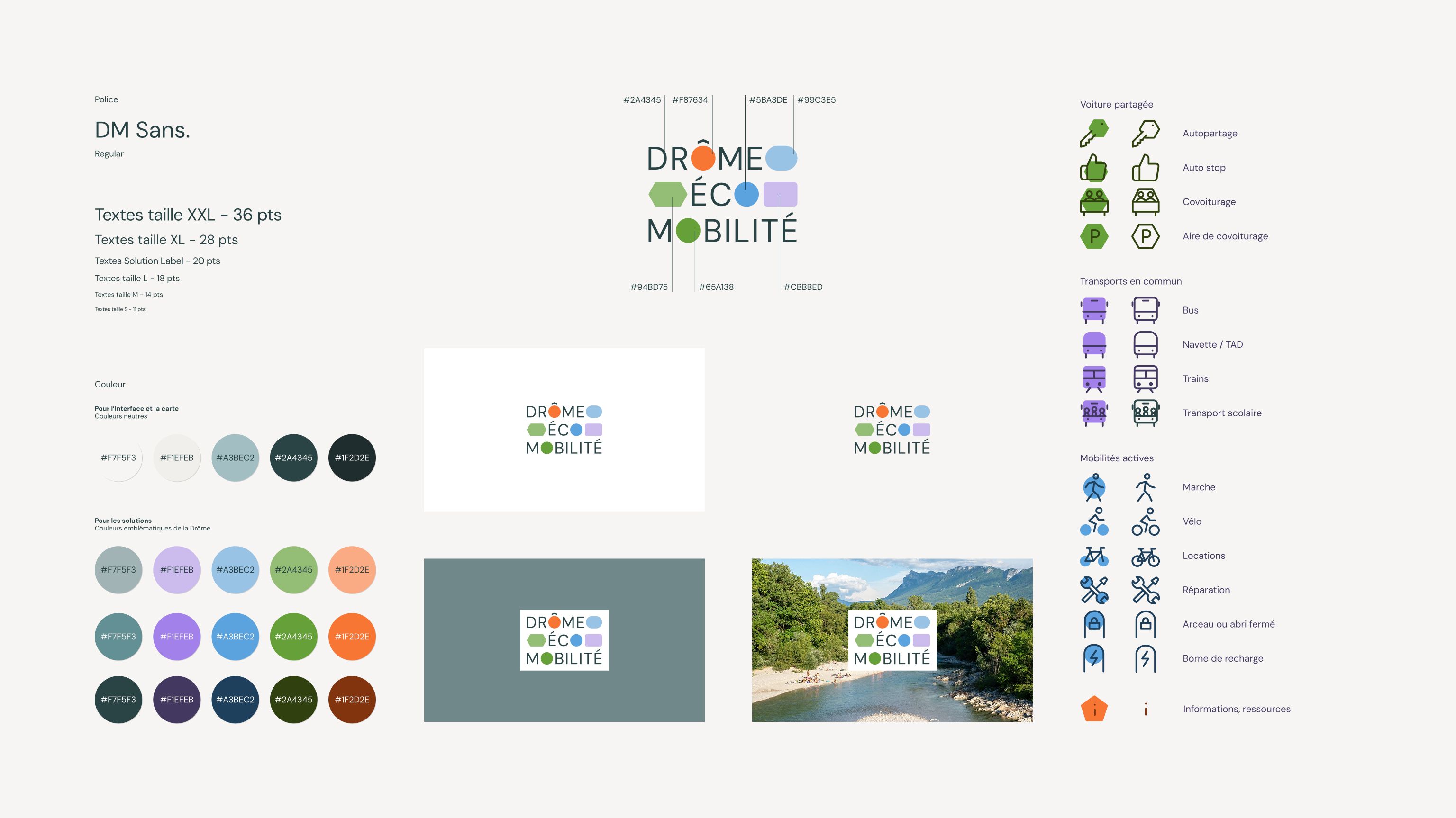 Agency designer UX/UI Crest mobility expert brand guidelines Drome écomobilité