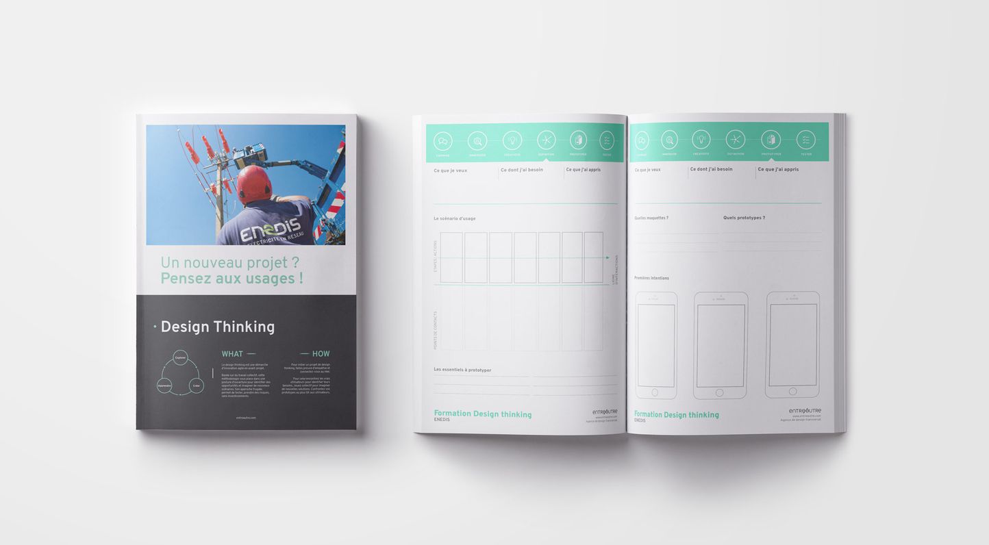 Agence design stratégique Montpellier playbook design thinking Enedis