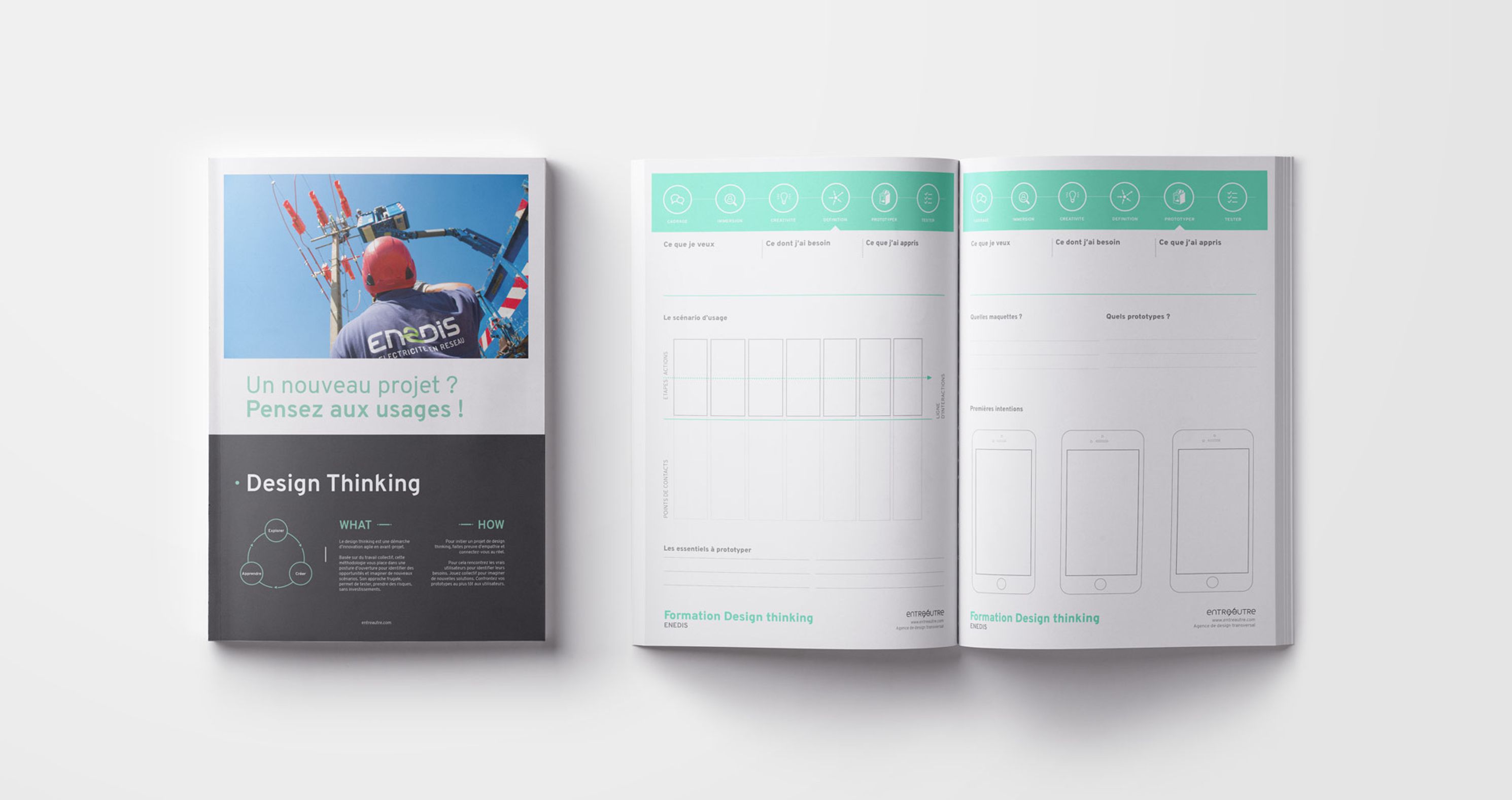 Agence design stratégique Montpellier playbook design thinking Enedis