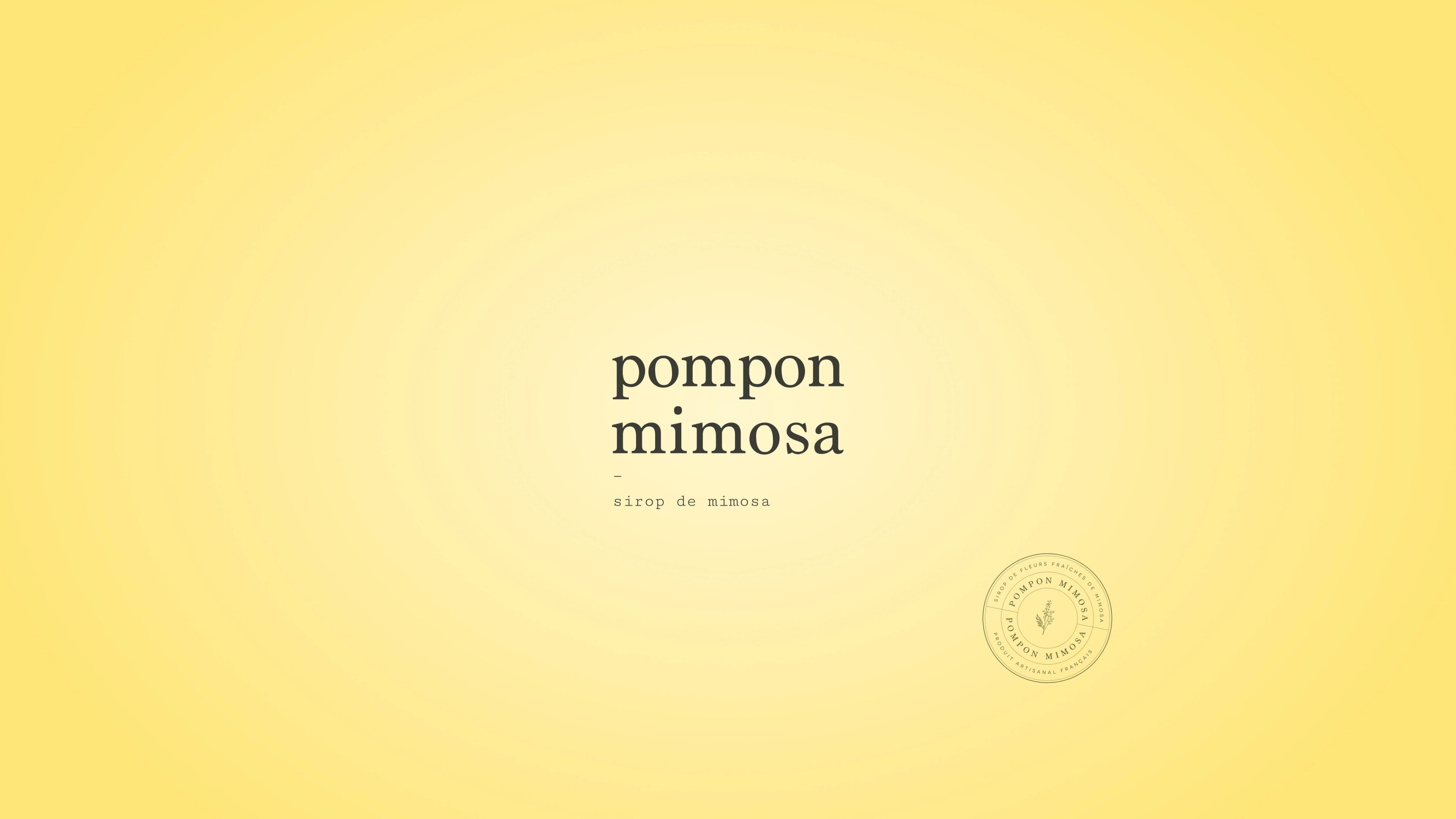 Pompom Mimosa - Sirop de mimosa