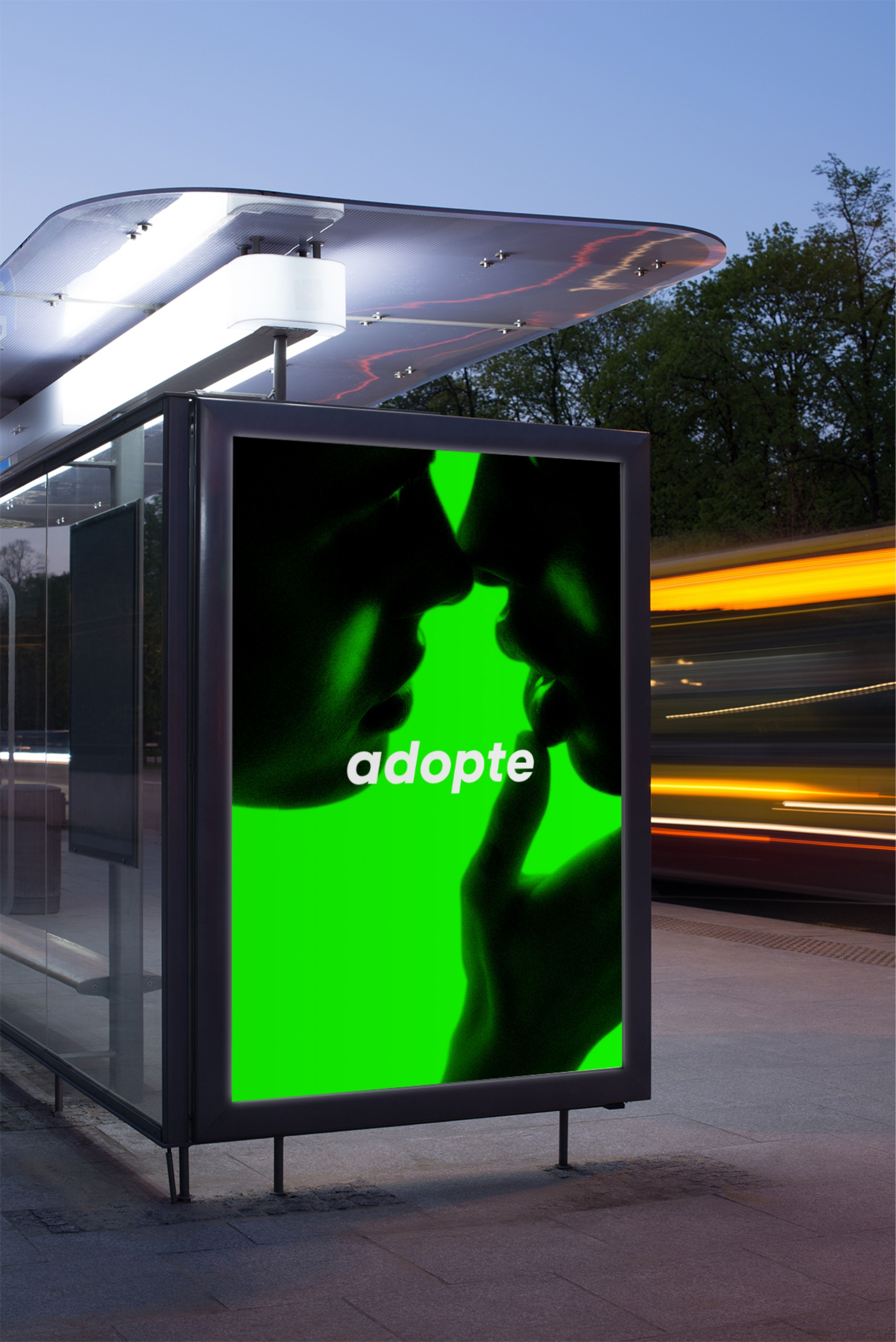 Campagne fluo : abribus