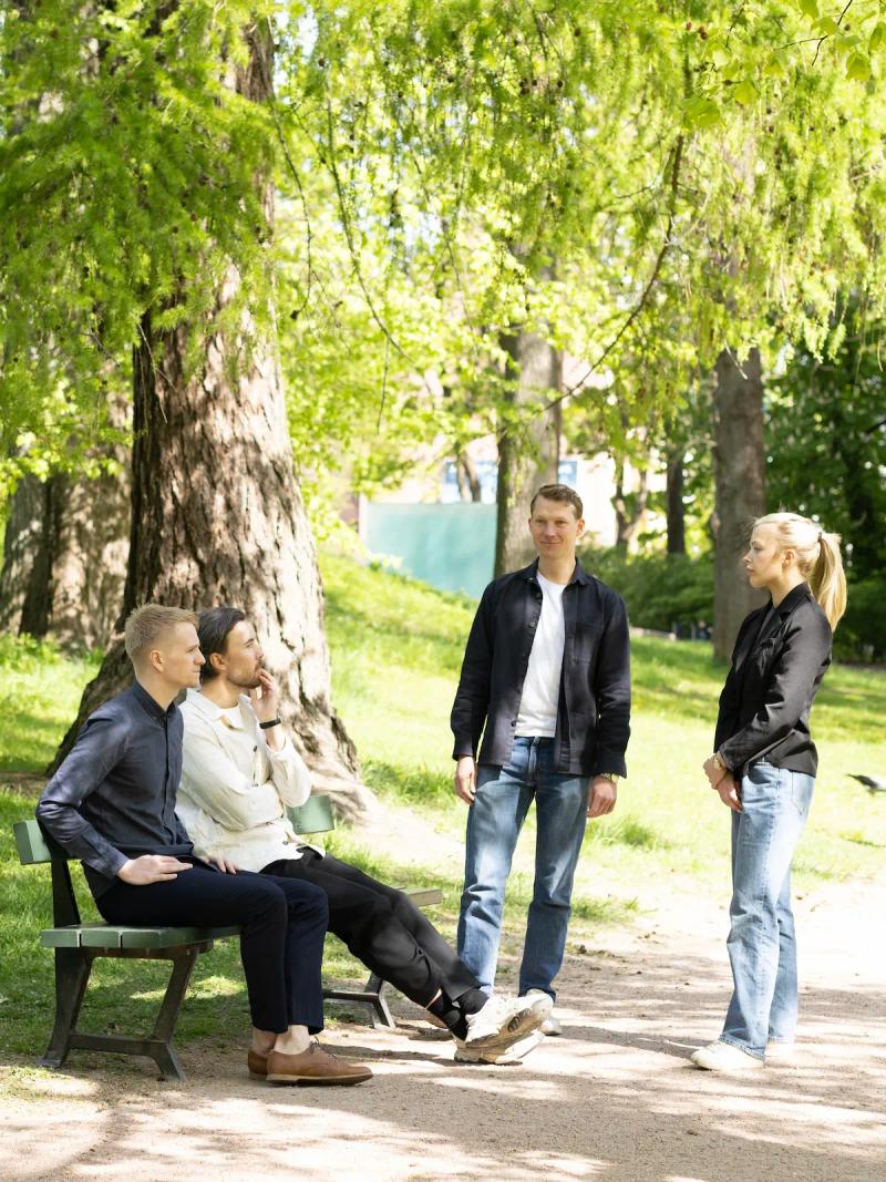 Team members collaborating