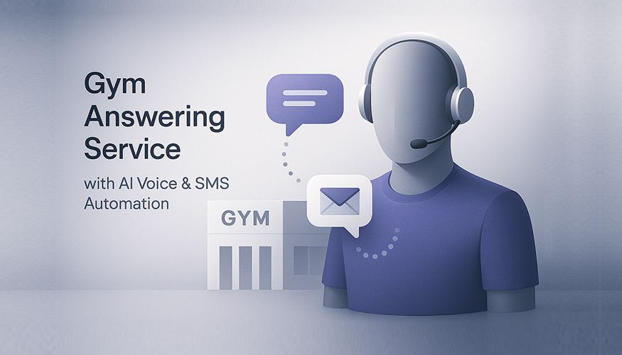 Gym Answering Service with AI Voice & SMS Automation