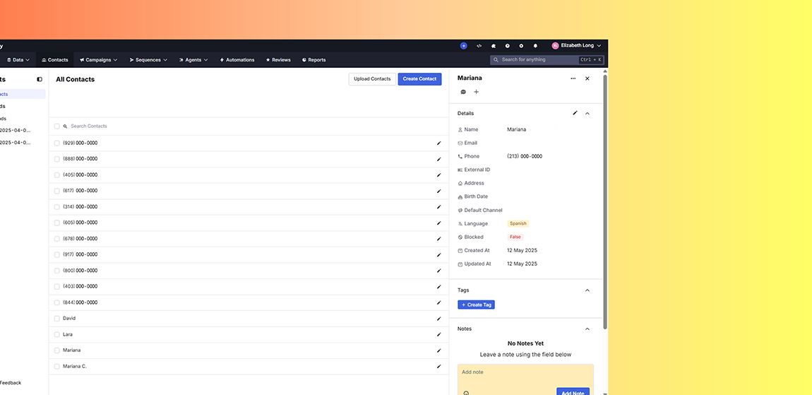 New Contact Editor in Inbox & Data Page