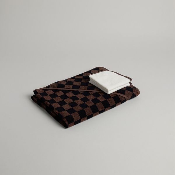 Baby Towelling Set Tabac and Noir