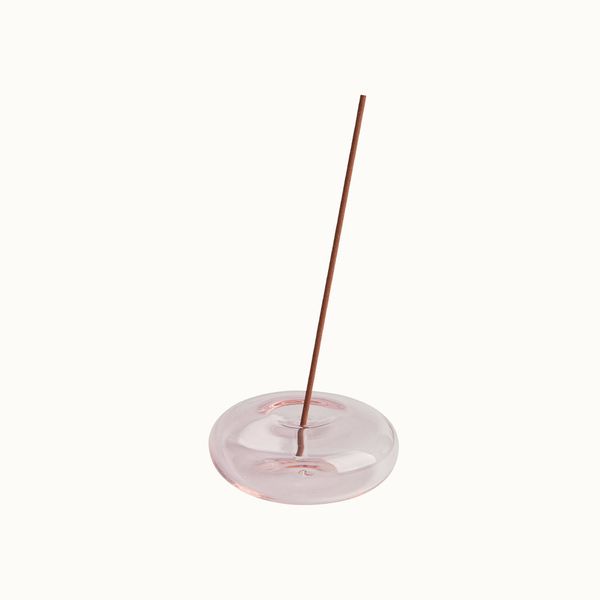 Glass Incense Holder - Pink