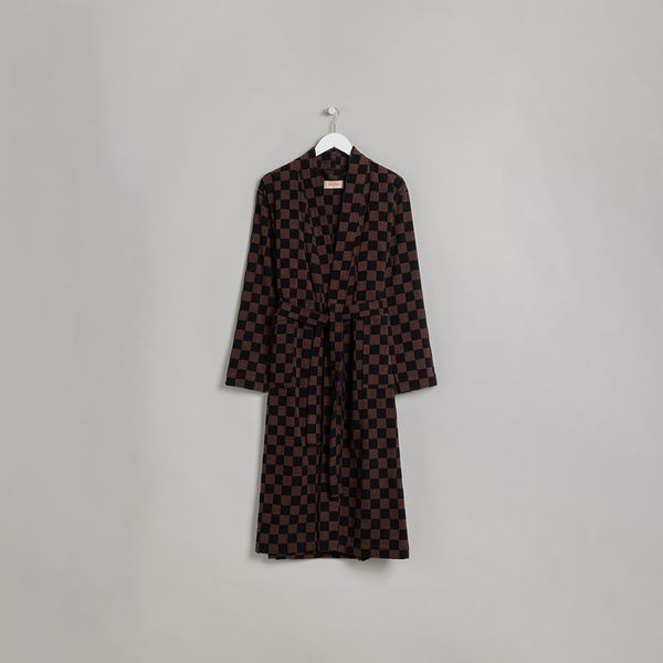 Sulis Bath Robe - Tabac & Noir